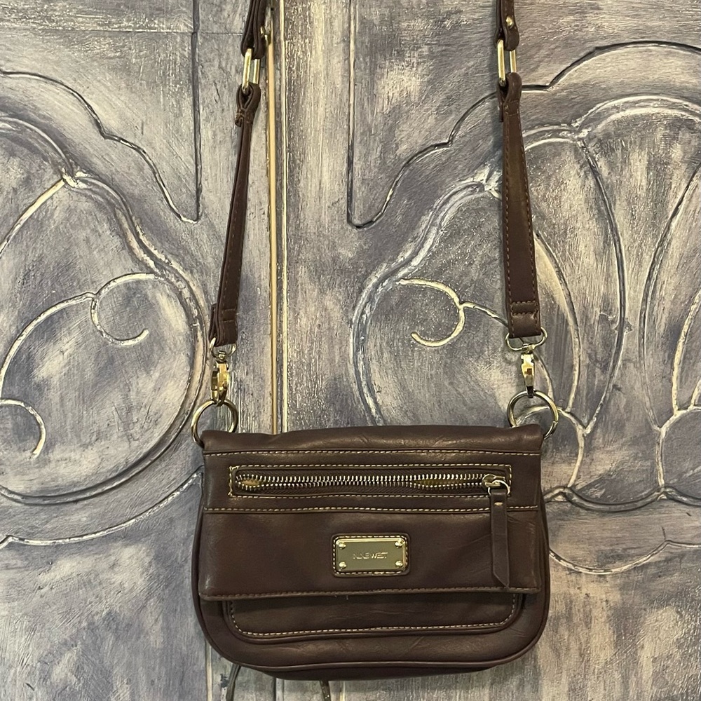 Nine West small burgundy crossbody purse